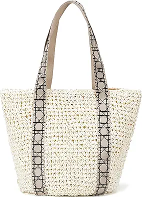Beach Bags for Women - Summer Straw Bag Cute Woven Tote Purse for Vacation Travel