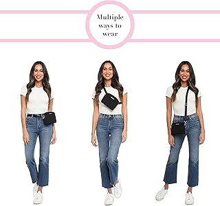Baggallini Women's 2-in-1 Convertible Belt Bag - Crossbody & Waist Pack With RFID Protection