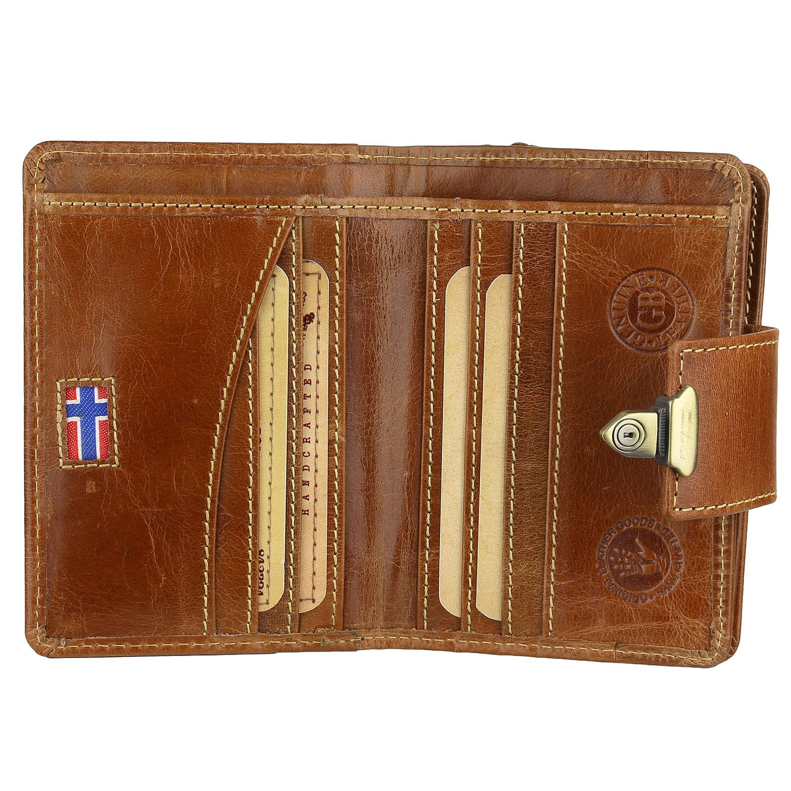 Greenburry Expedition Geldbörse Leder 9,5 cm