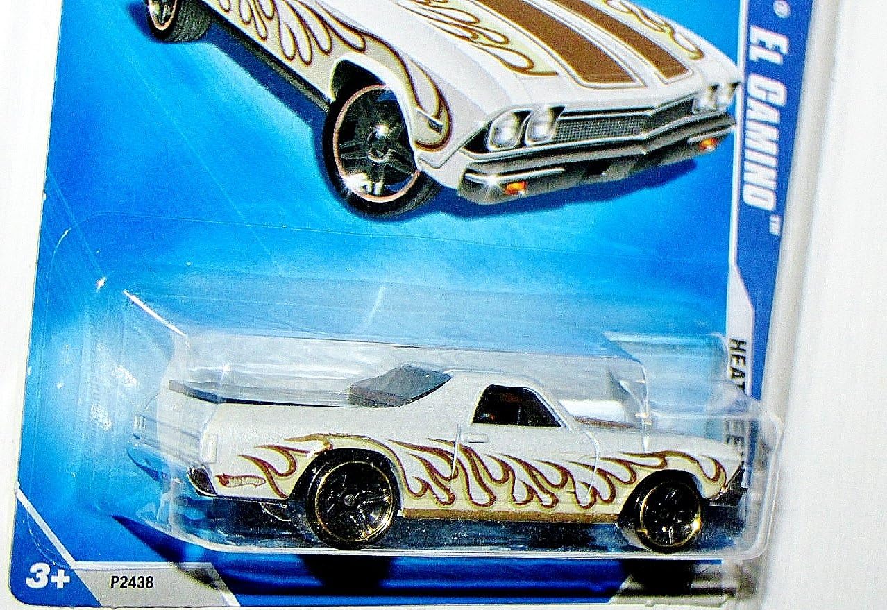 Hot Wheels Walmart Exclusive Heat Fleet '68 Chevy El Camino White #118/190