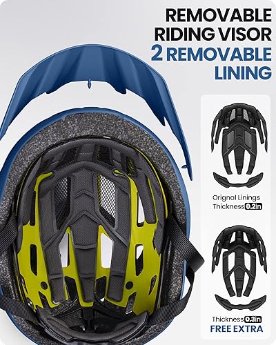 Miniatura 3 de OutdoorMaster Gem Recreational MIPS - Casco de ciclismo  Dos forros extraíbles y ventilación en varios ambientes  Casco de bicicleta en montaña,