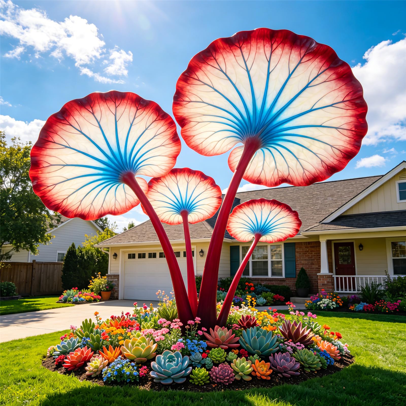 Giant Elephant Ear Bulbs for Planting-Hardy Perennial,Excellent Display,Large Foliage,Beginner Friendly-10bulbs-E