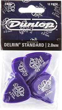 Jim Dunlop Delrin 500 Pick 2.0MM - 12 Pack