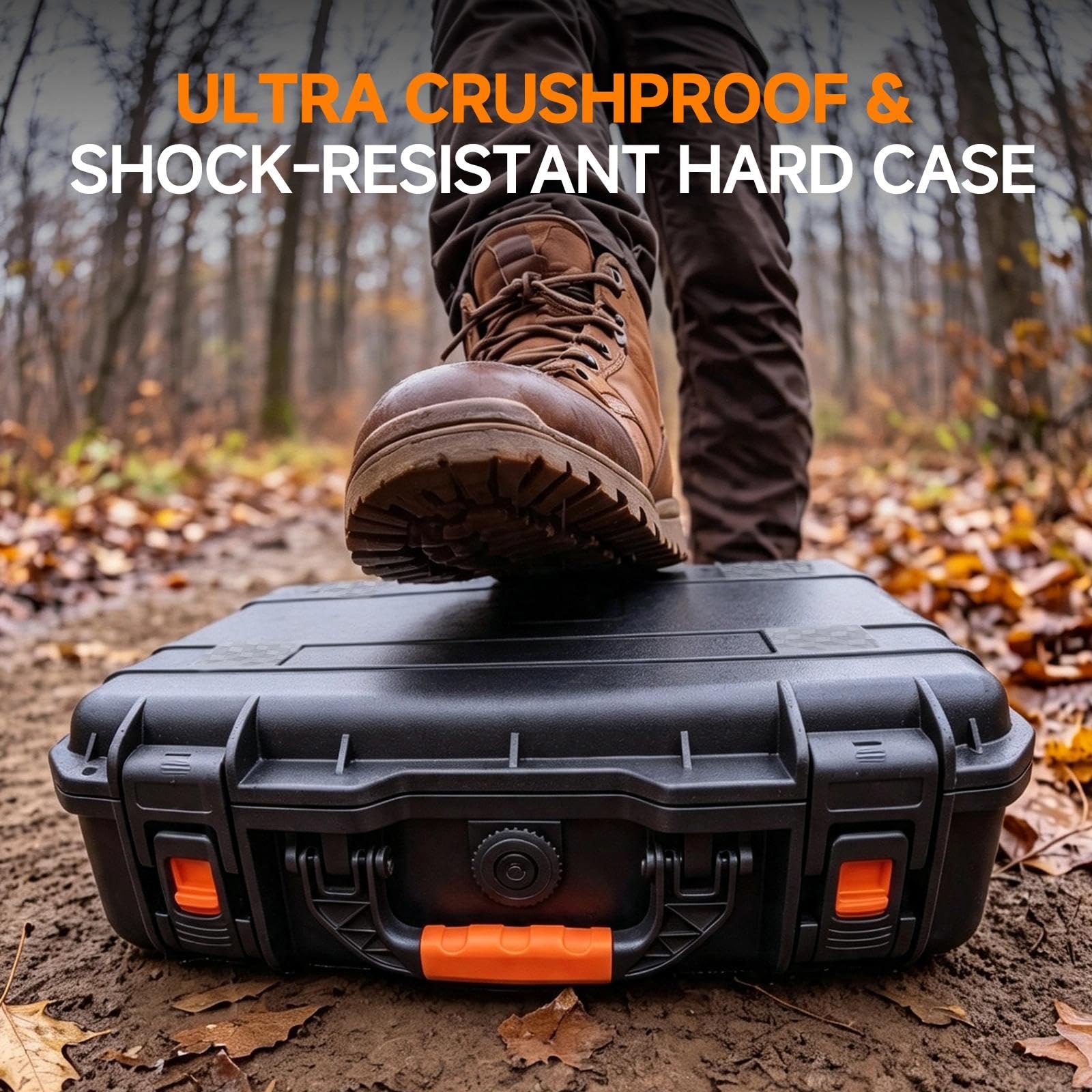 Starlink - Mini custodia da trasporto con vano batteria integrato, guscio rigido impermeabile IP67 con schiuma su misura per Starlink Mini, supporto, adattatore, alimentatore e cavi, ideale per uso