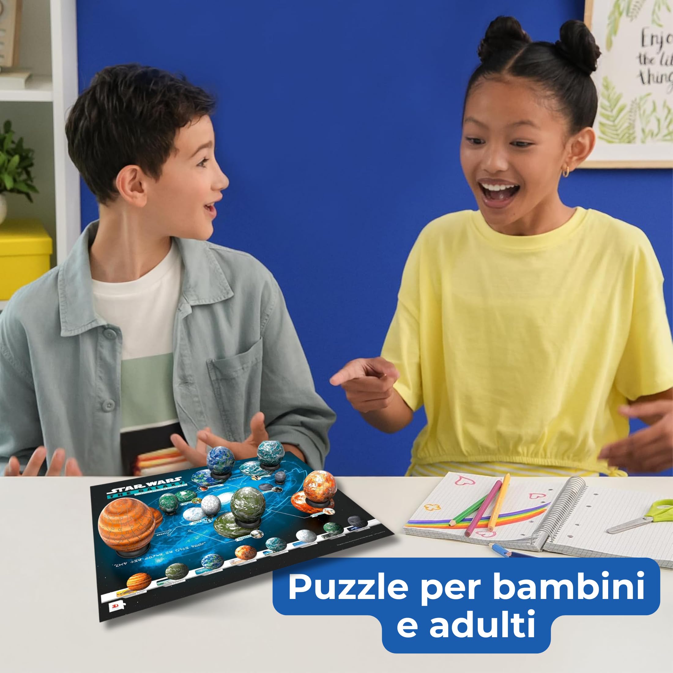 Ravensburger - Puzzle 3D Pianeti Galassia Star Wars 531 pezzi, bambini 8+ anni