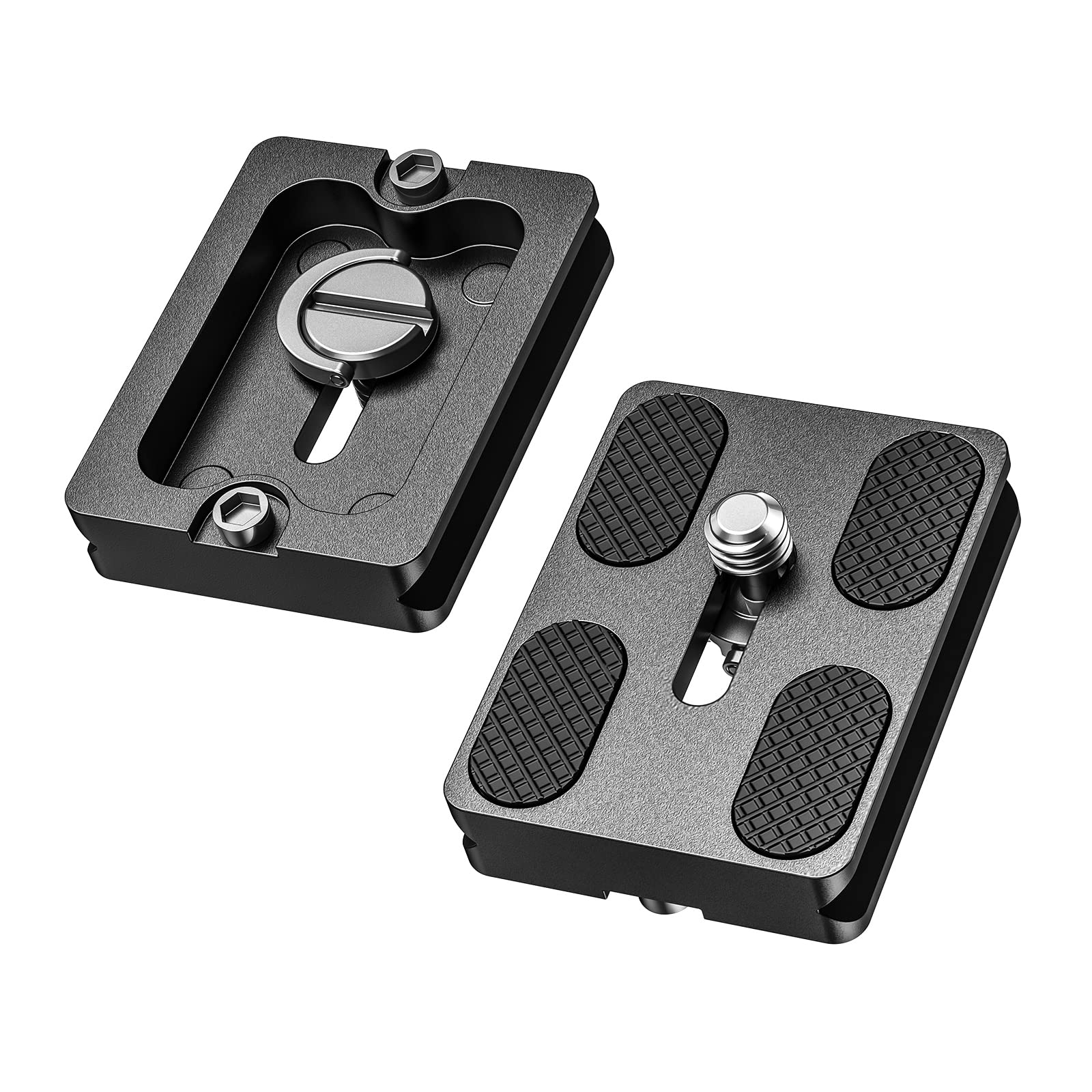 Starbea 2PCS DSLR Camera L Bracket Quick Release Plate Vertical Horizontal Switching Tripod Quick Release Plate Compatible with Canon Nikon Sony DJI Osmo Ronin Zhiyun Stabilizer Tripod Monopod (PU50)