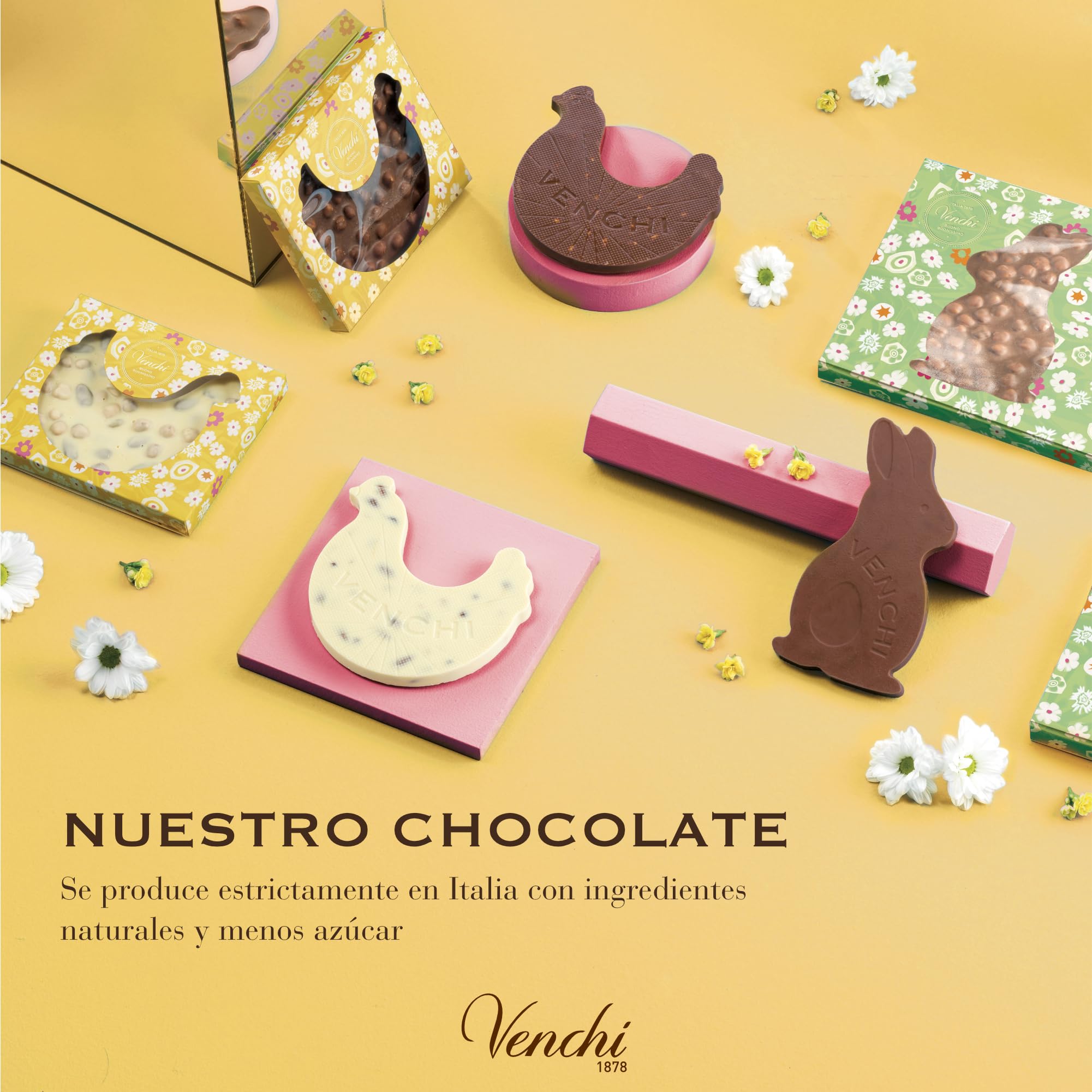 Venchi - Huevo de Chocolate, Sabor Chocolate con Pistacho, con Pistachos Enteros, con Sorpresa, Sin Gluten, 500 gr, Colección Pascua, Idea Regalo