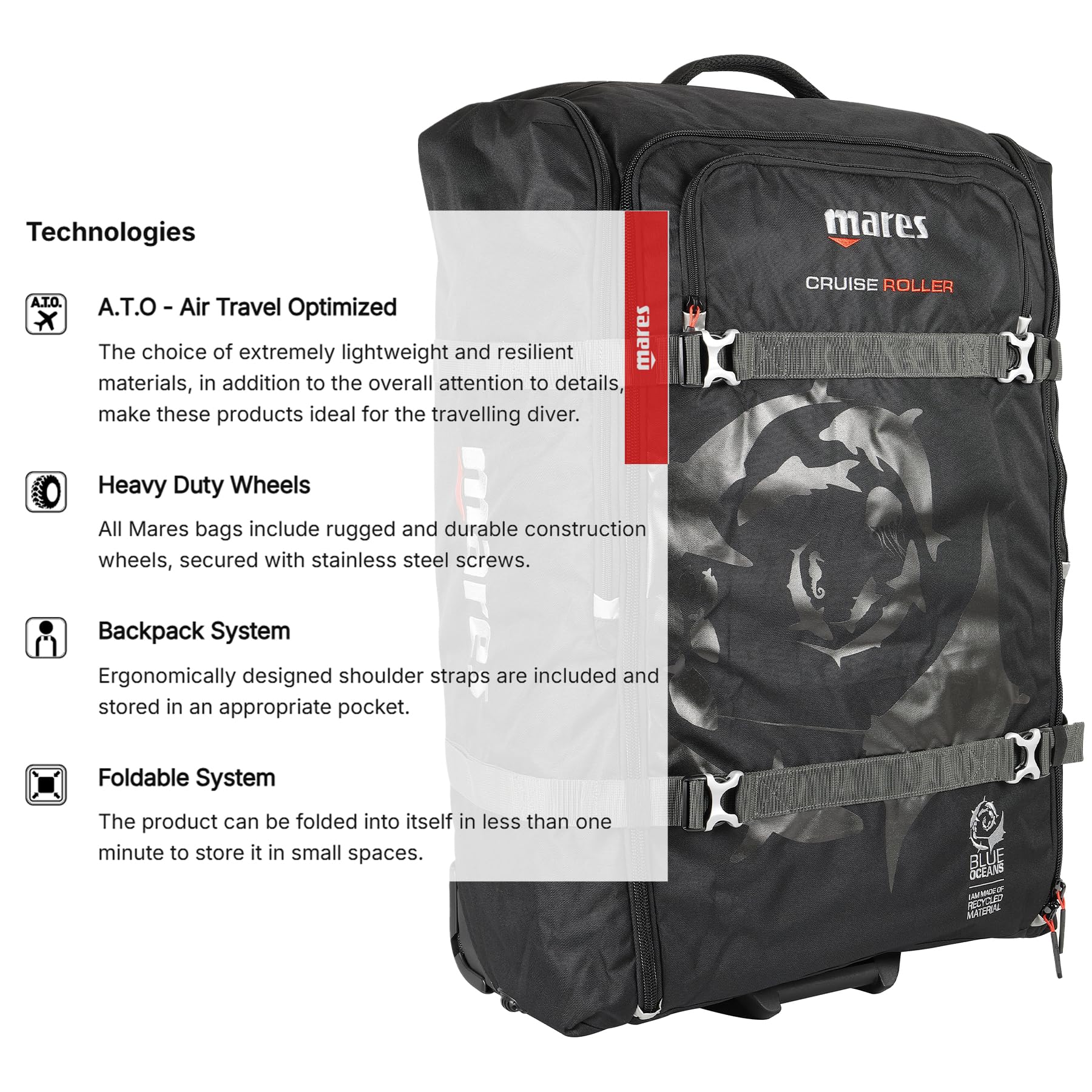 Mares Bolsa Cruiser BACK PACK Roller