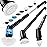 LyriFine Electric Spin Scrubber, New Full-Body IPX7 Waterproof Bathroom Cleaner Brush, Shower Scrubber with Long Handle & 2 Speed, Heads Replacement, Cleaning Supplies for Tub Shower Tile Floor
