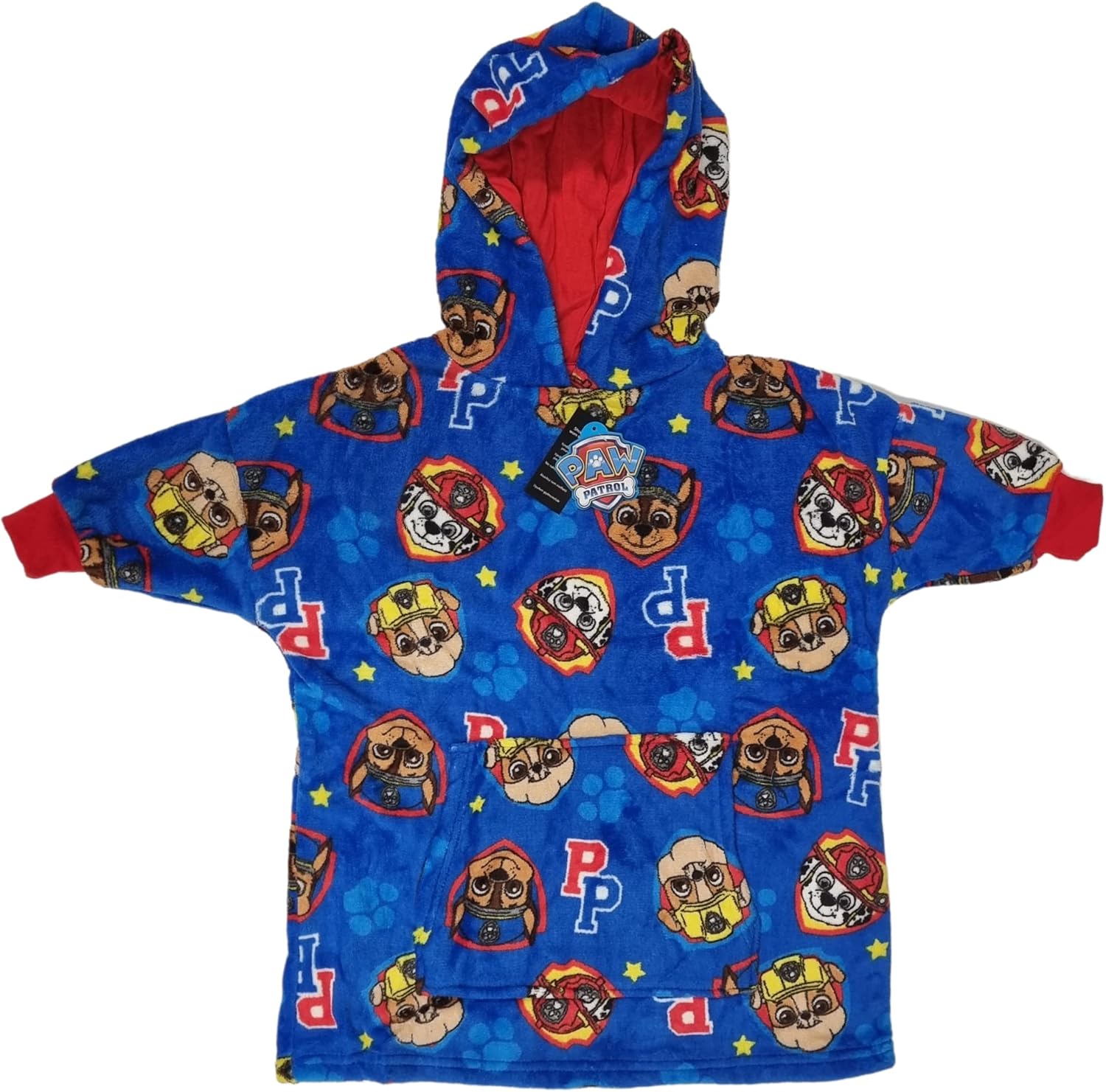 Paw Patrol Deluxe Oodie/Oversized Blanket Hoodie Boys, Fleece Dressing