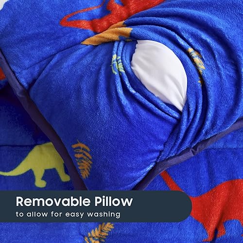 Miniatura 6 de Wake In Cloud - Tapete polar para siesta con almohada y manta, felpa cálida para niños y niñas, guardería, preescolar, jardín de infantes, coloridas