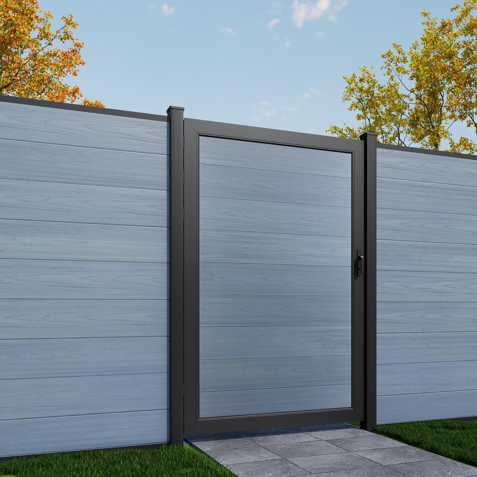 Amazon.com : Mondaria Wood Plastic Composite Gate for Privacy