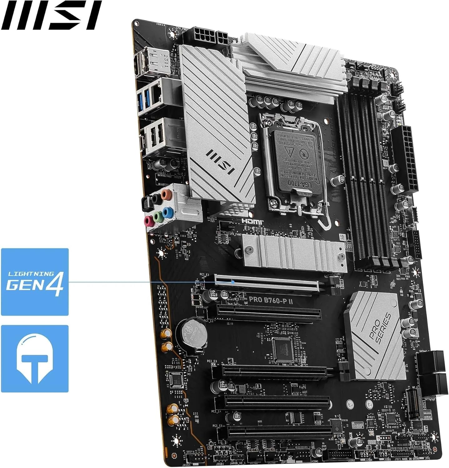 MSI PRO B760-P II Scheda Madre ATX ÔÇô Supporta Processori Intel Core 12a/13a/14a Gen - Scheda madre - Immagine 4