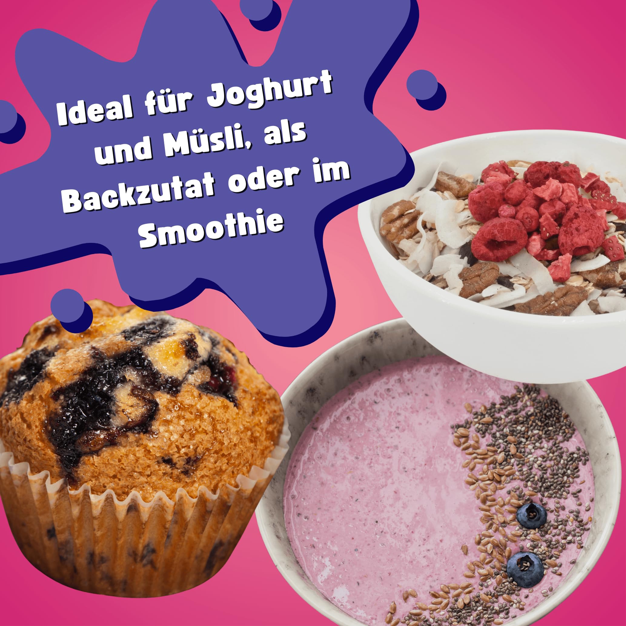 TALI Roter und Schwarzer Beeren Mix gefriergetrocknet Set