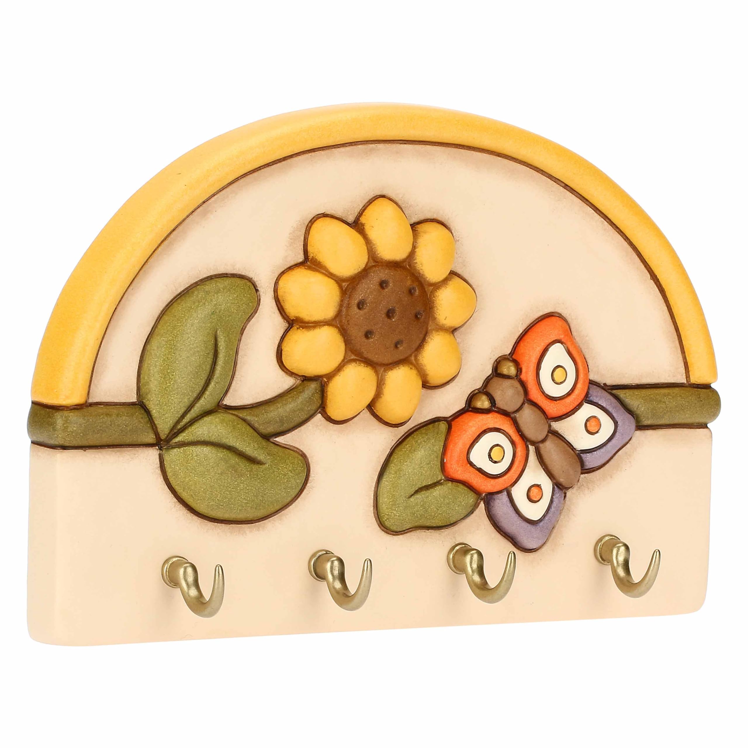 THUN Appendichiavi con 4 ganci in ceramica Country
