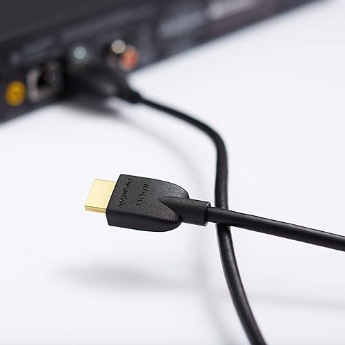 Miniatura 6 de Tienda Basics Cable HDMI de alta velocidad (18 Gbps, 4K60 Hz), 3 pies, paquete de 2, negro