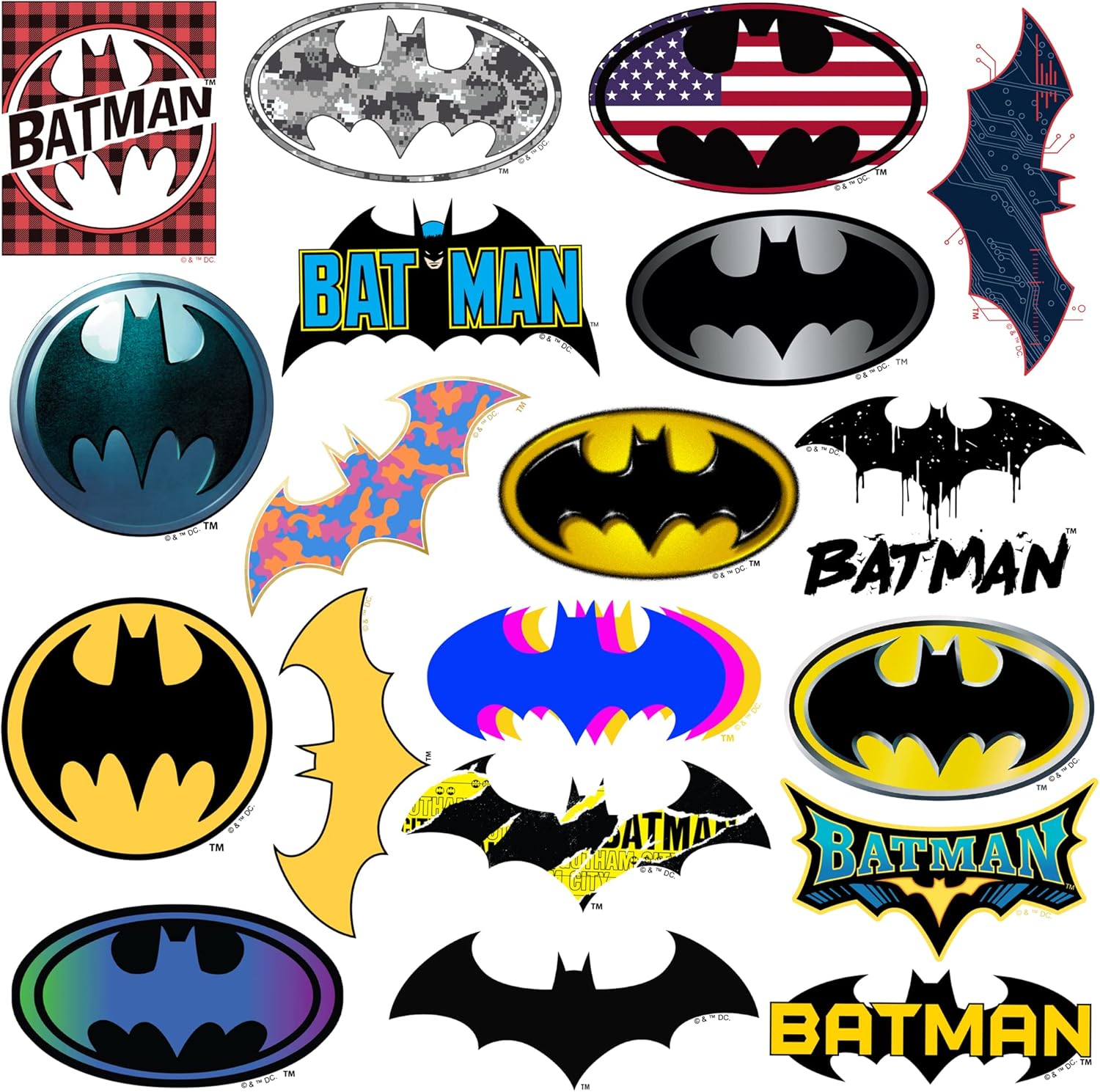 Batman Logo Sticker Pack – Die-Cut Large Deluxe Vinyl Stickers Variety Pack for Laptop, Water Bottle, Scrapbooking, Tablet, Indoor & Outdoor – Set of 150 - Image 3