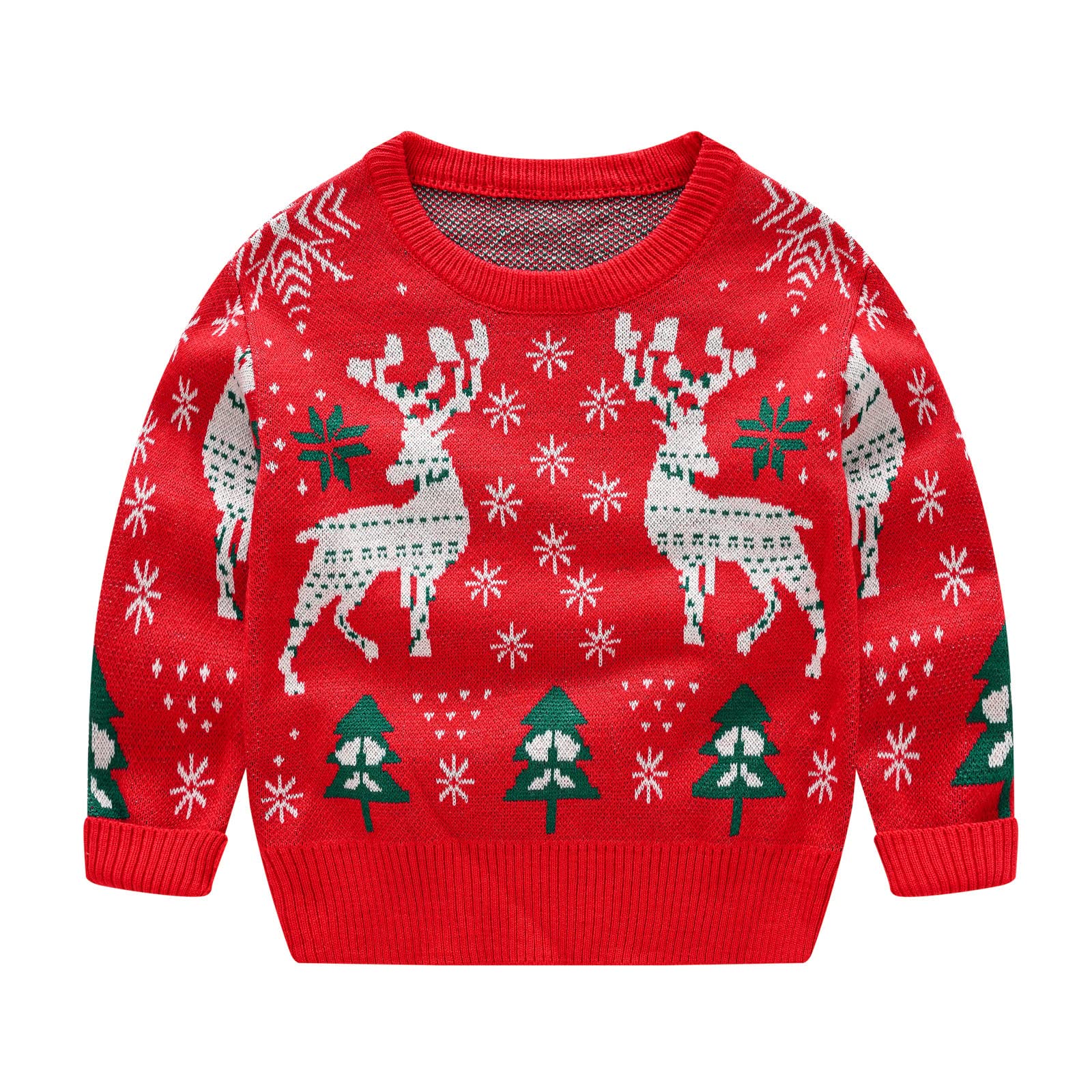 Generisch Pull en tricot chaud pour bébé et enfant - Motif de Noël - Pour les loisirs