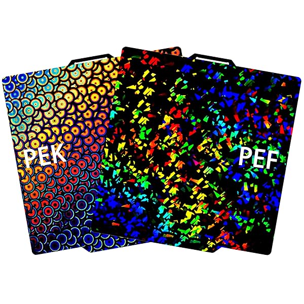 Build Plate for Bambu Lab P1S/X1C/X1/X1E/P1P/A1: Tinytrees Smooth PEI H1H Carbon PET PEO PEY Sheet Bed Plate P1S Build Plate for 3D Printing Hobbyist, 257 X 257mm (PEY-Flake+PEK-Kaleidoscope)