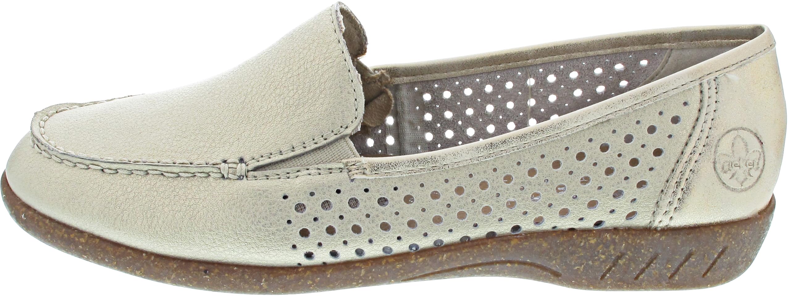 Rieker Slipper Beige, oro Shell, 4 UK