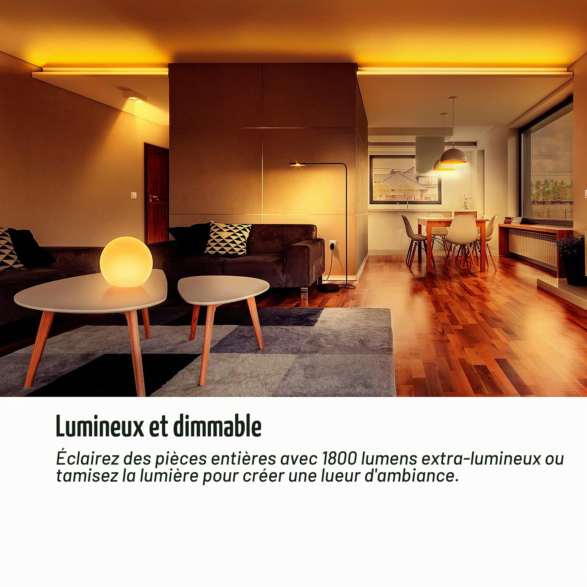 EVE Light Strip - Ruban à LED intelligent, toutes les nuances de blancs et de couleurs, 1 800 lumens, aucune passerelle requise, l’éclairage adaptatif, Homekit