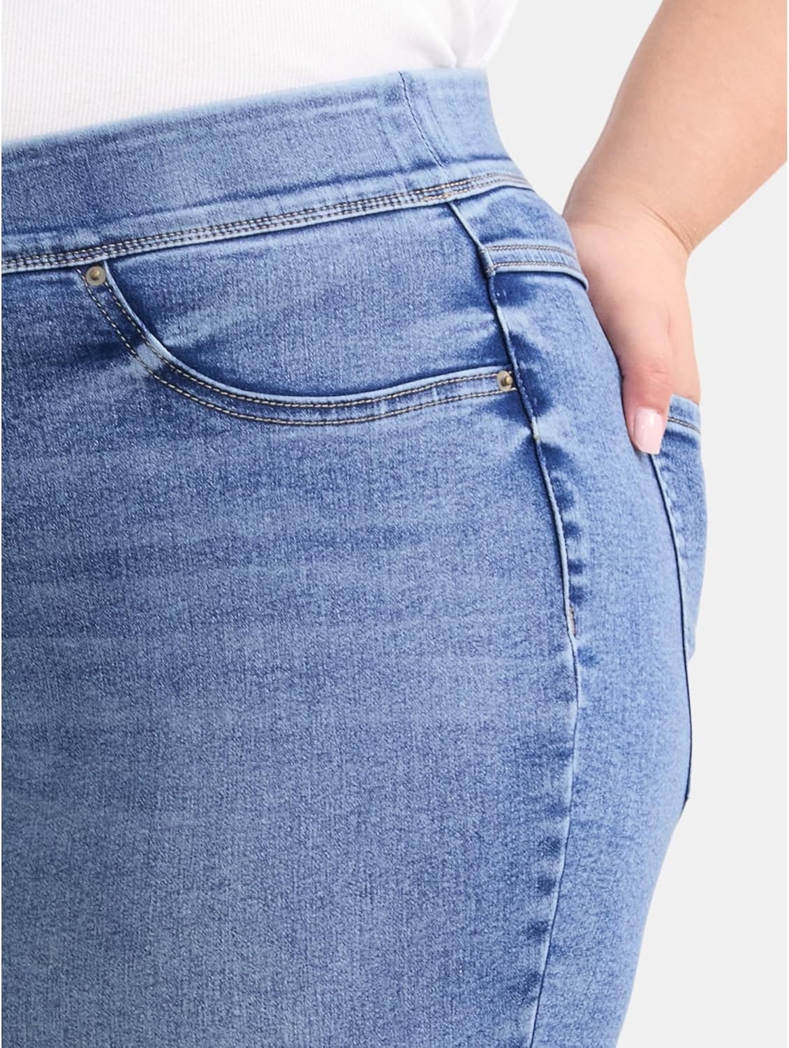 Terra & Sky Women's High Rise Plus Size Jegging - Image 4