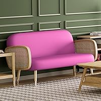 Vista 8 de MoNiBloom Funda para futón de tamaño Queen, elástica, sin brazos, funda para sofá sin brazos, protector de muebles, duradera y lavable, con Cereza