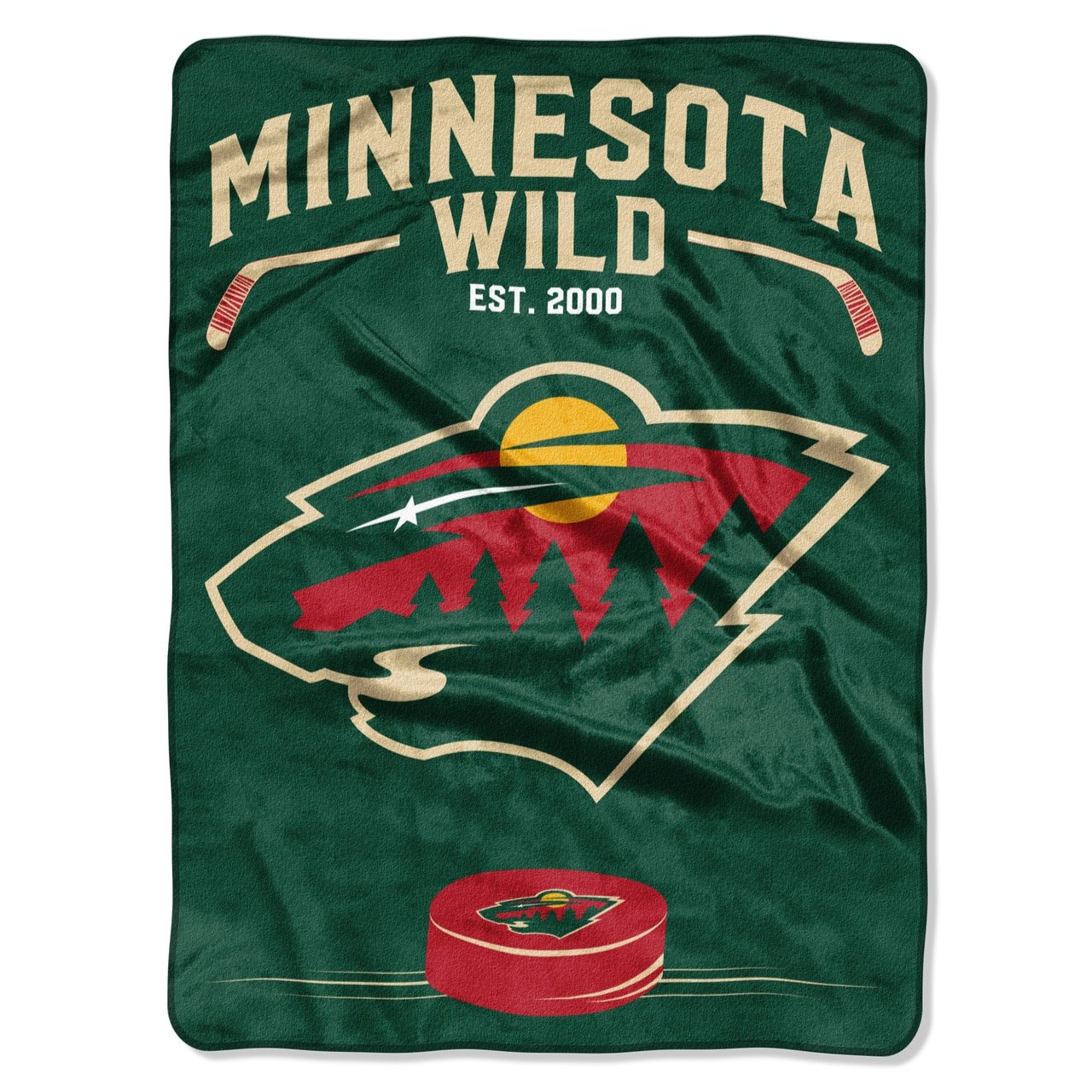 NHL Chicago Blackhawks Inspired Plush Raschel Throw
