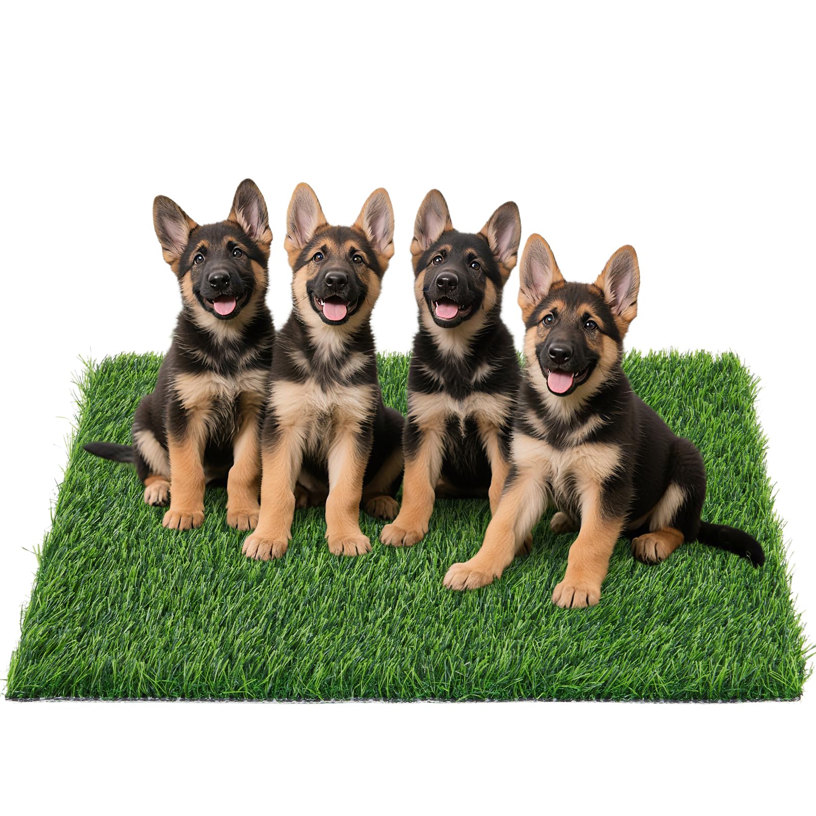 Artificial Grass Pad for Dogs Potty: Fake Grass for Dogs Puppy Potty Training to Pee and Poop on Balcony, Backyard, Patio, Apartment - Protect Floor