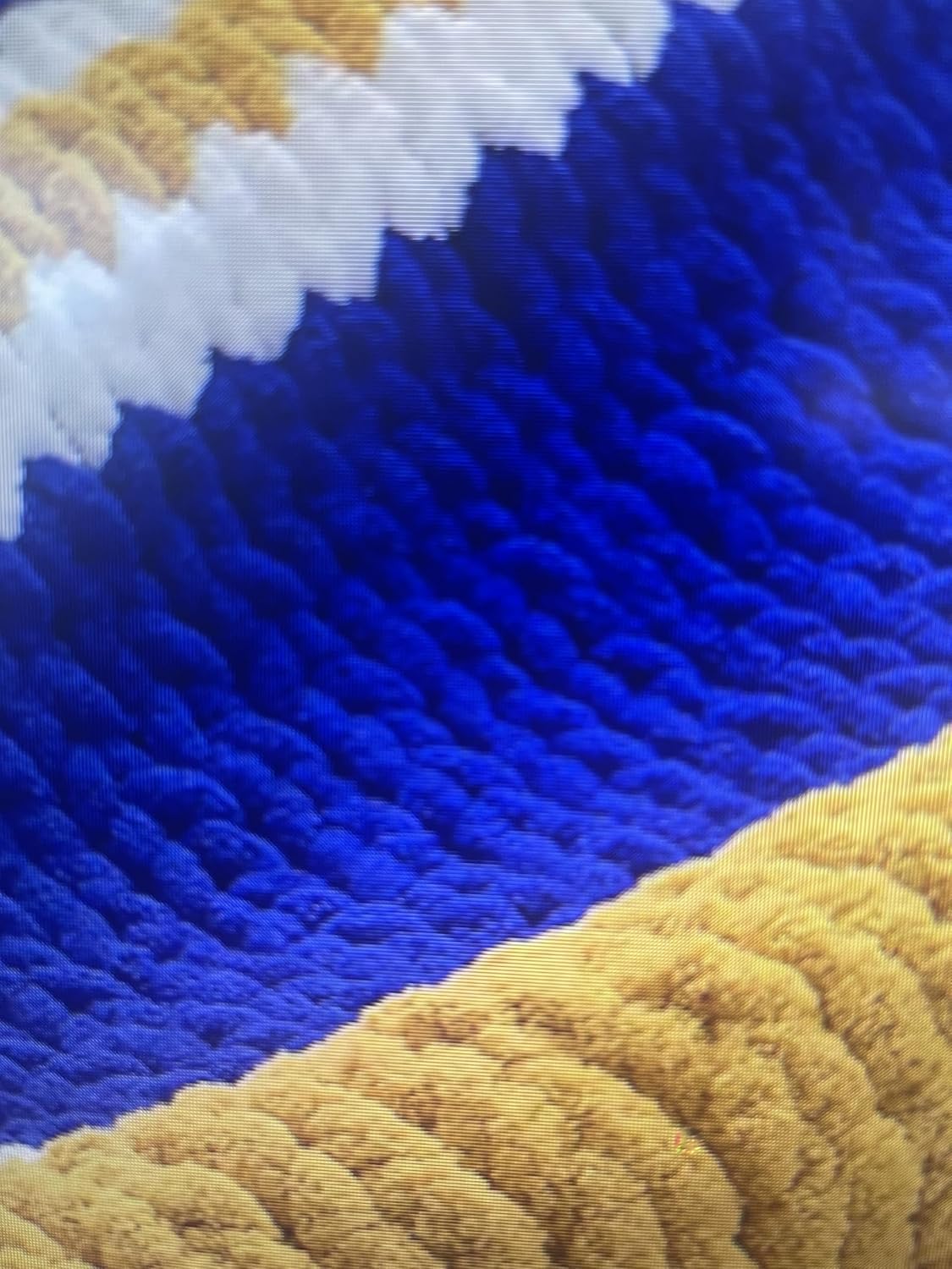 4 – Pack Chunky Chenille Royal Blue Yarn for Crocheting and Handknitting Big Bulky Fluffy Soft Chunky Beginners Blanket Jumbo Thick Wide Yarn DIY Crafts Décor Costumes Each Skein 28 Yards