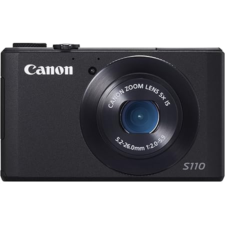 Canon PowerShot S110 Digitale Kompaktkamera (12,1 MP, 5-Fach Opt. Zoom, 7,6cm (3 Zoll) Display, Full HD, HDMI) schwarz