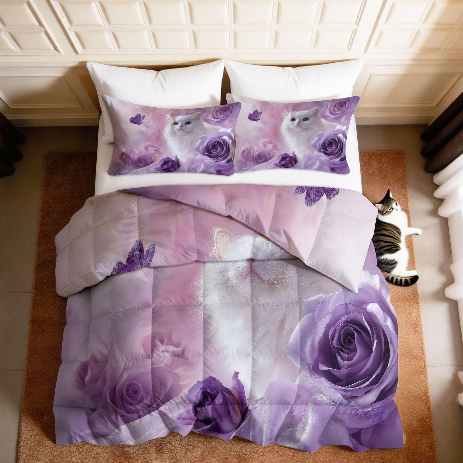 Edredón sin funda 155x220 lavable y transpirable con fundas de almohada