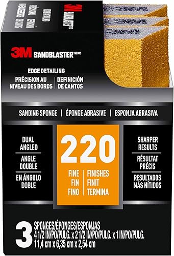 3M 9565-3PK Esponja de lijado, oro