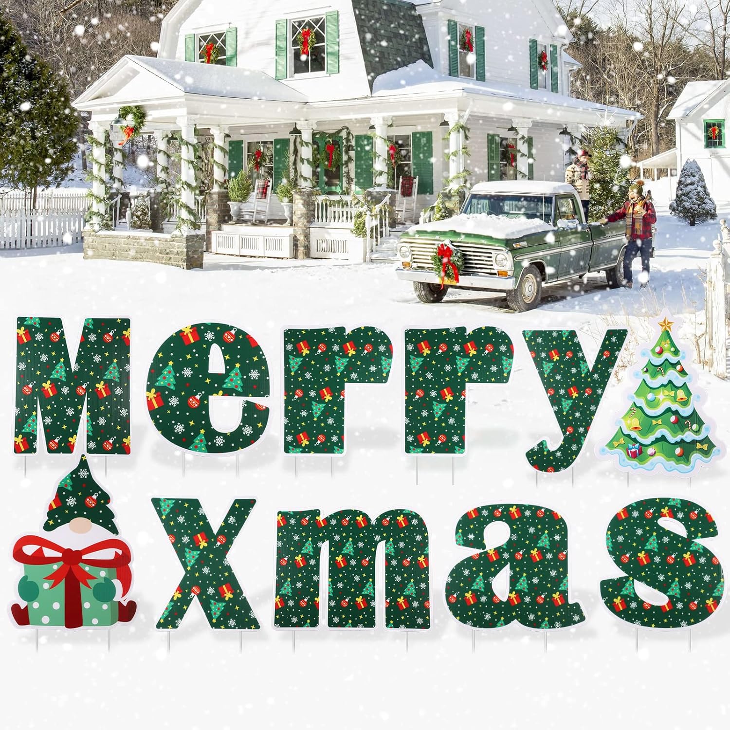 Outdoor Christmas Decorations, Christmas Yard Stakes (11