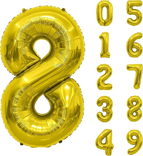 Miniatura 6 de Globo azul de 40 pulgadas, globo del número 6, globo de número de cumpleaños, globos azules grandes de aluminio, fiesta de cumpleaños, graduación,