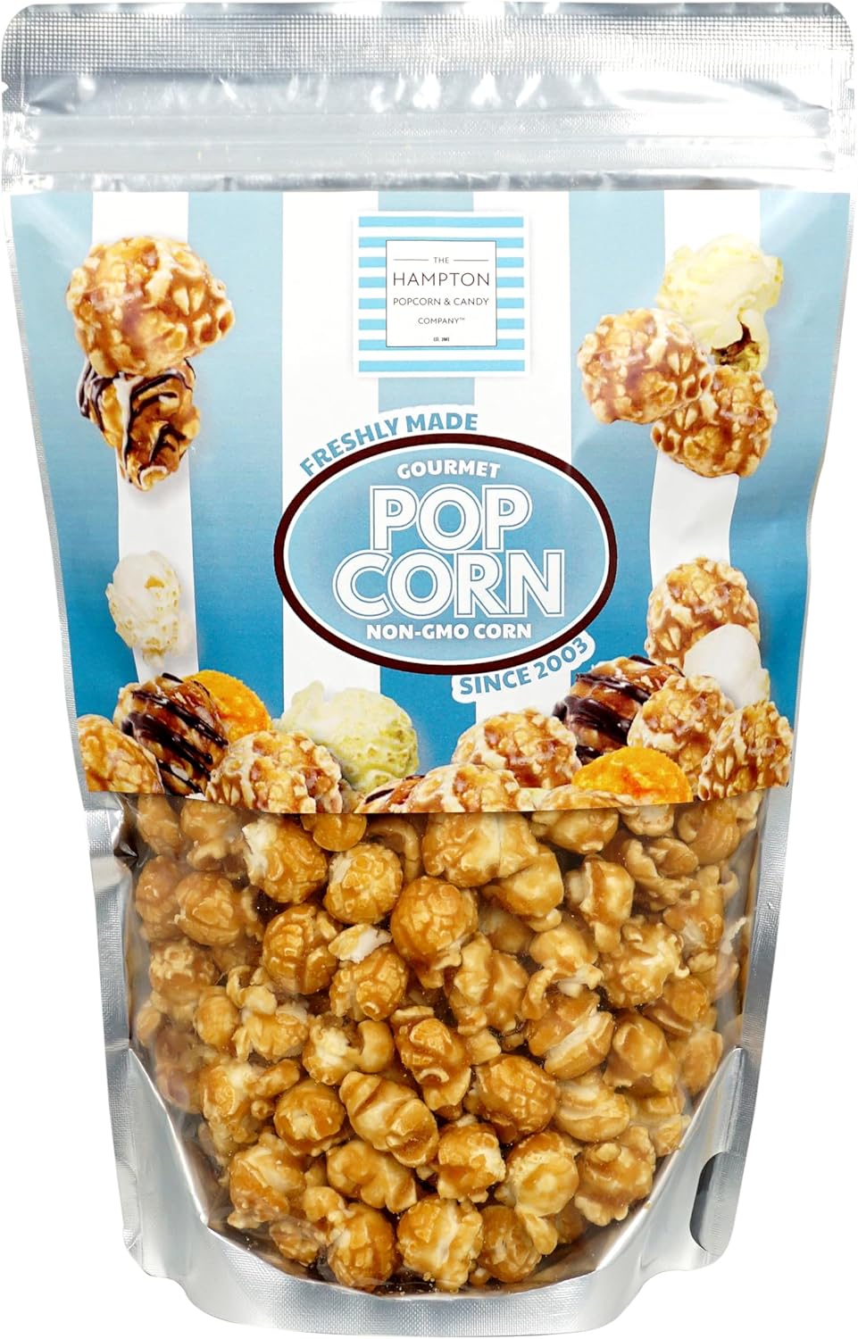 The Hpton corn pany Carel corn Resealable Zip Bag, 9.5 Ounce,