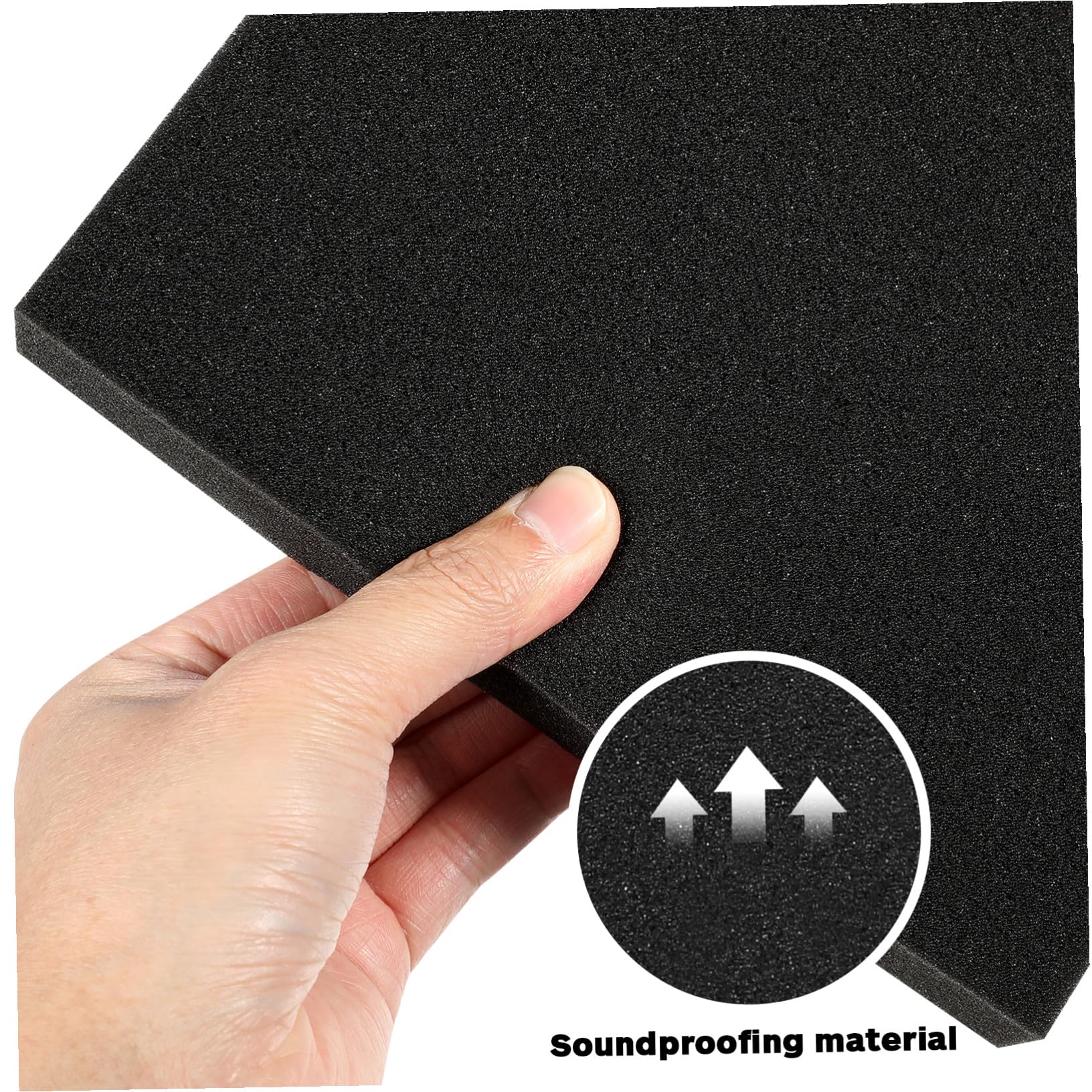 DECARETA 2 PCS Mousse D'Isolation Pour Moniteurs De Studio - Coussinets D'Isolation Acoustique Haut-parleurs 28 X 19 X 4cm
