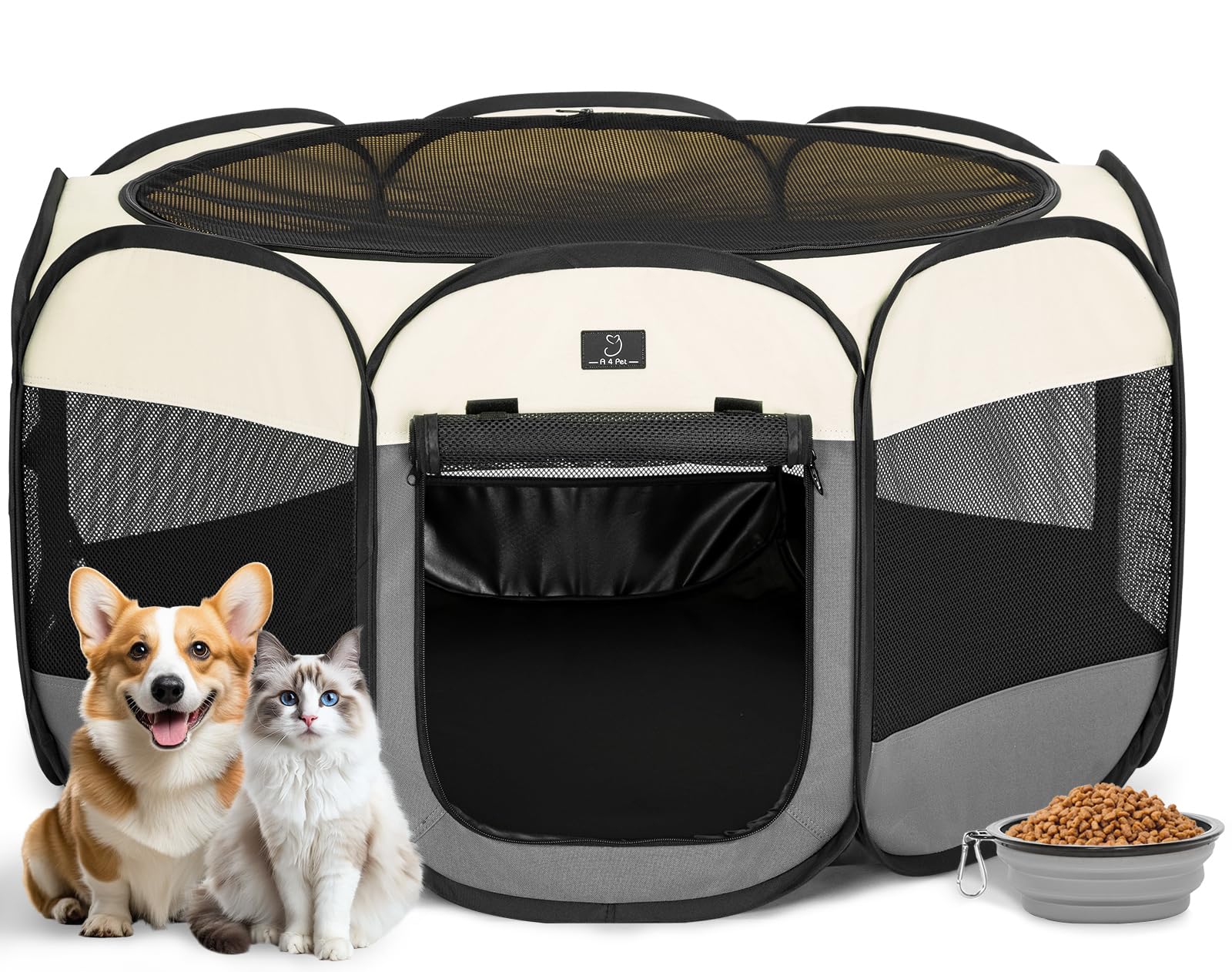 A 4 Pet Pop-Up Puppy Playpen
