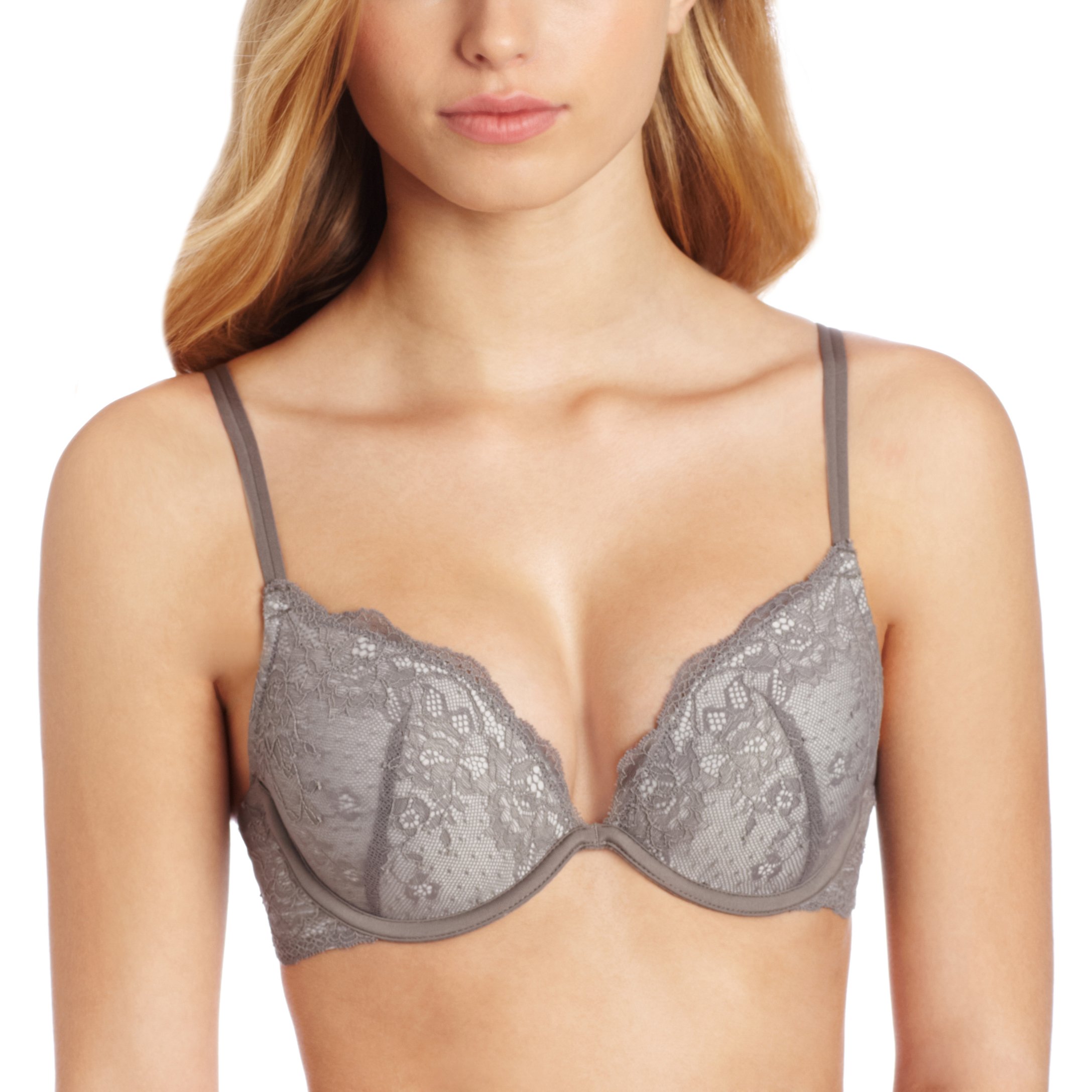 Maidenform Womens Enthralled Embellished Lace Push Up Bra