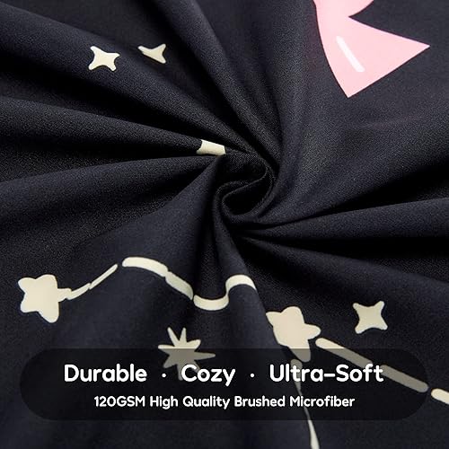 Miniatura 5 de SLEEP ZONE - Juego de funda de edredón para niños, 2 piezas, microfibra cepillada ultra suave con 1 funda de almohada de fácil cuidado, cierre de