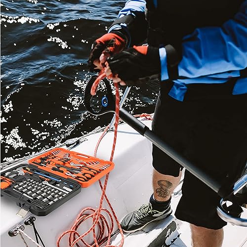 Miniatura 9 de Great Neck Juego de herramientas marinas de 191 piezas kit versátil de herramientas para barcos resistente al agua kit de herramientas marinas de