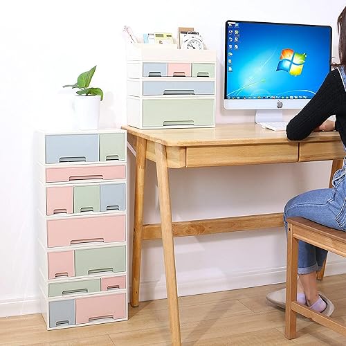 Miniatura 6 de Organizador de maquillaje, caja de almacenamiento de cosméticos, ROSELIFE TAEF-04 Papelería de escritorio, caja de almacenamiento con control