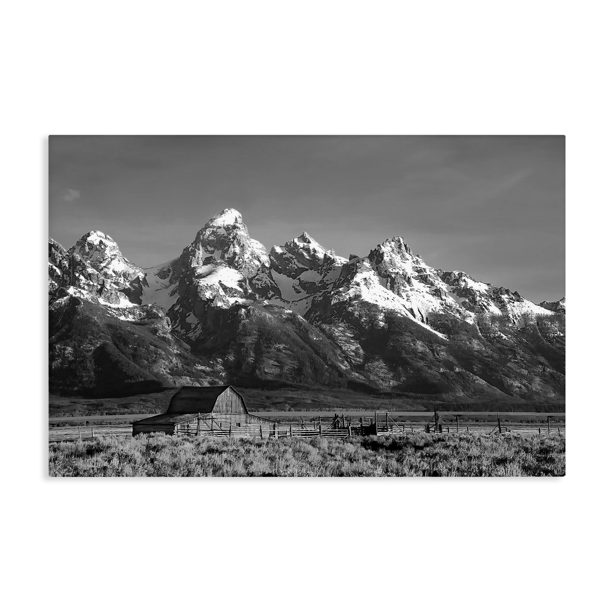 Stupell Industries 'John Moulton Barn Landscape', Canvas Art, 24 x 16 Inches, Easy to Hang and Sturdy, Made in USA, by Steve Toole