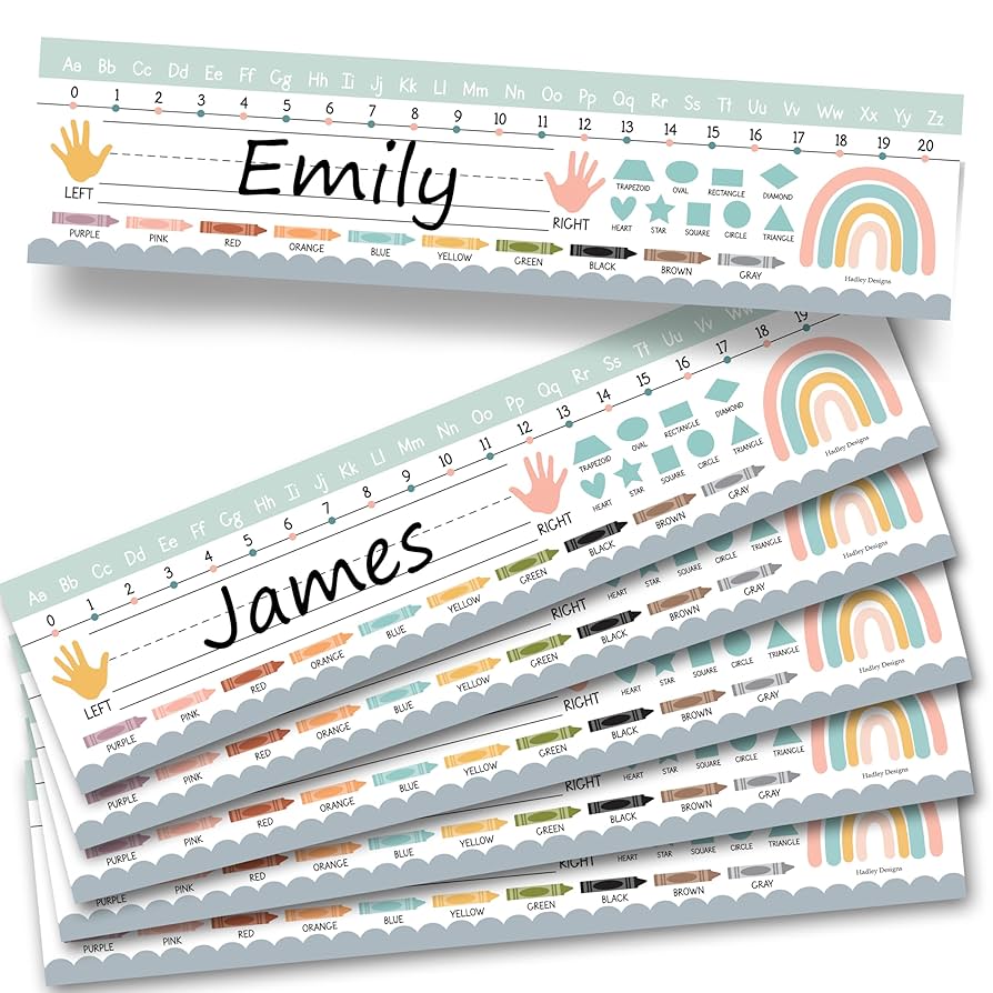 Amazon.com: Desk Name Tags for Classroom -25 Student Name Plates for Classroom Kindergarten, Preschool, 1st, 2nd & 3rd Grade, 13x3 Teacher Nameplates for Student Desks, Boho Nametags : Office Products amazon-com-desk-name-tags-for-classroom-25-student-name-plates-for-classroom-kindergarten-preschool-1st-2nd-3rd-grade-13x3-teacher-nameplates-for-student-desks-boho-nametags-office-products