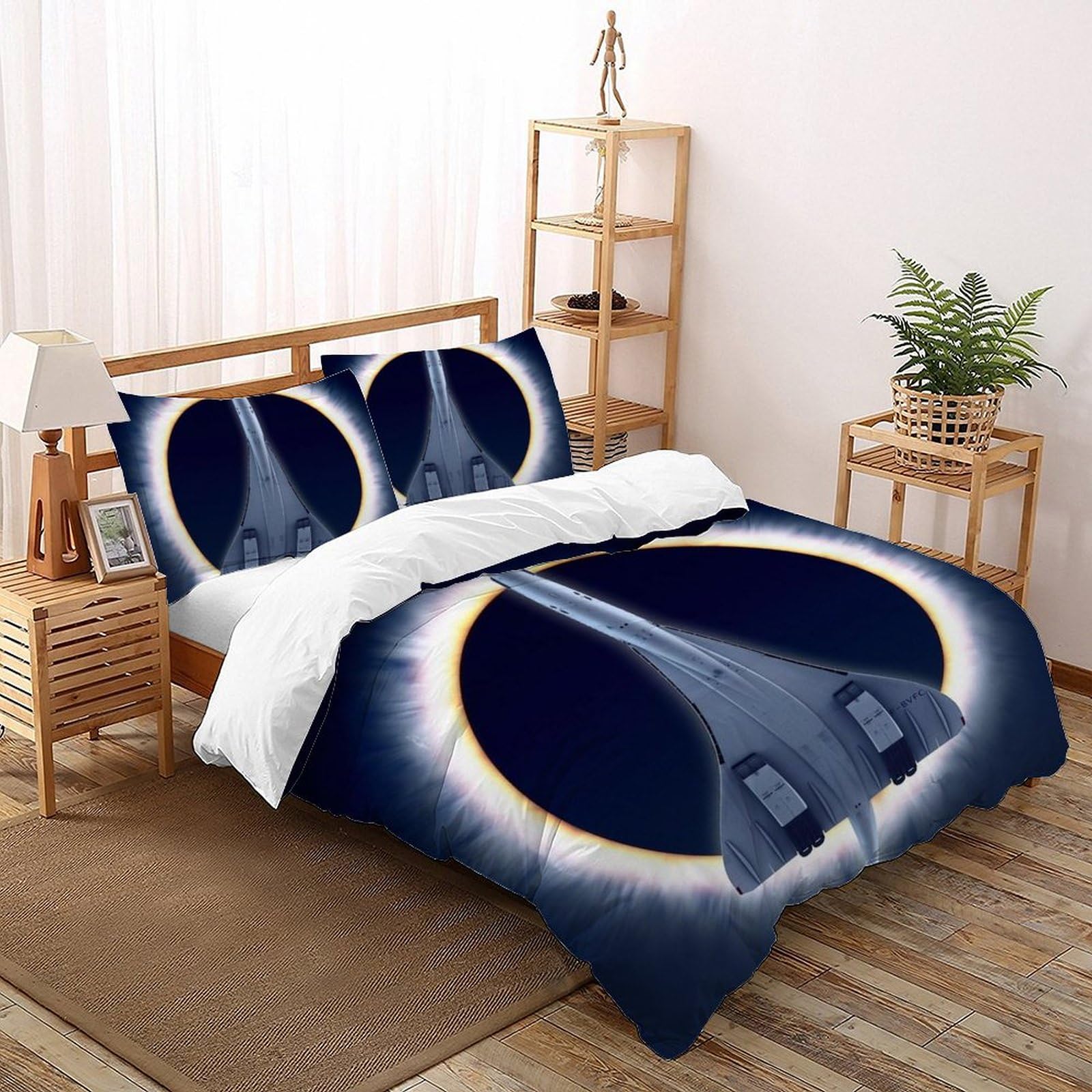 Parure de lit animal sauvage 200x200cm hypoallergénique en microfibre douce anti-plis