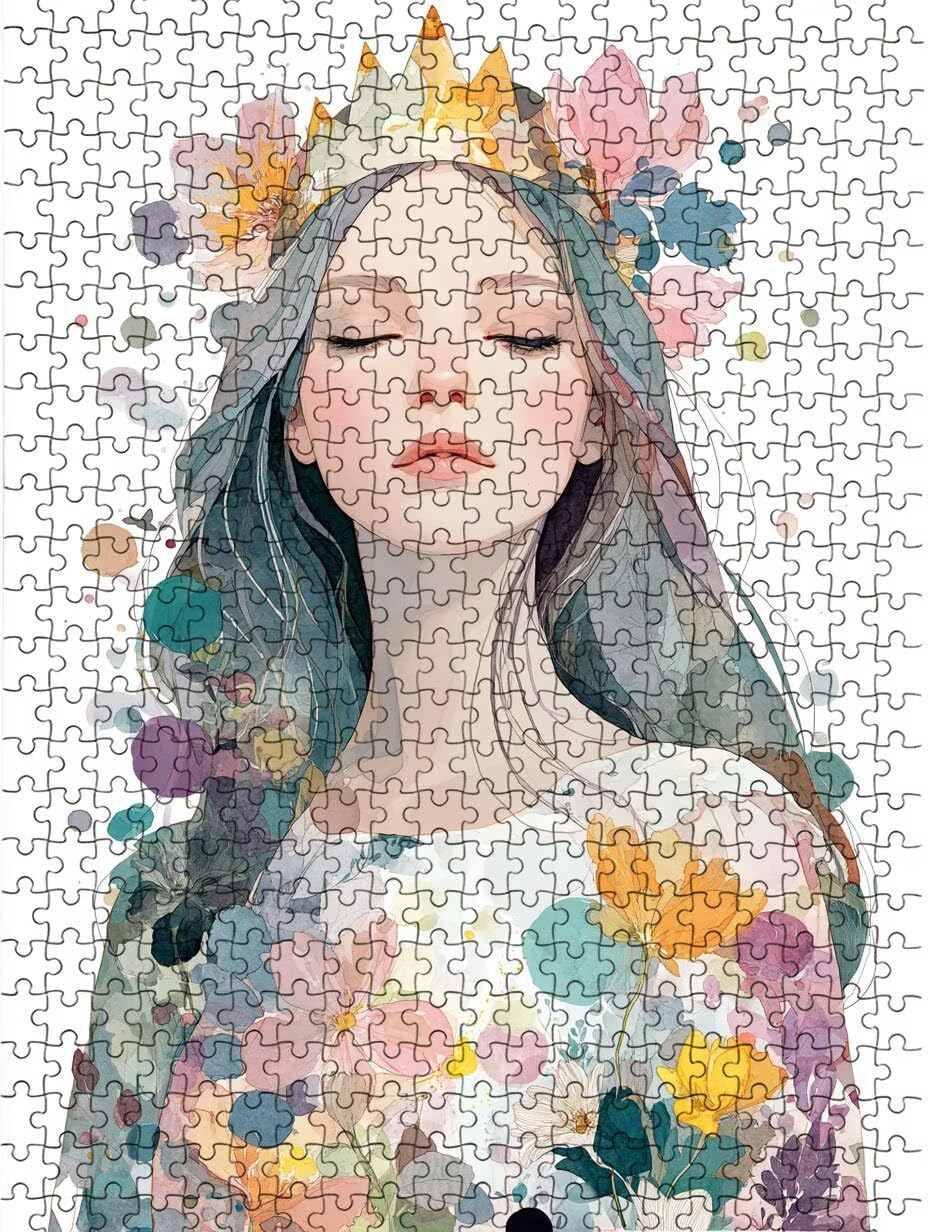 Dziewczyna Jest Piękna, Klasyczna Puzzle 5000 Sztuk Dorosłych BLQSBGA7-358 | Wyzwanie Zagadki, Gry Logiczne Cała Rodzina, Stres, Wystrój Domu Miłośnicy Puzzle