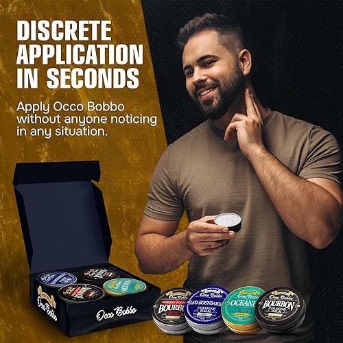 Miniatura 4 de Handy Hound Occo Bobbo - Juego de muestras de colonia sólida para hombre, juego de regalo de colonia para hombre, tamaño de viaje (4) latas de 0.5