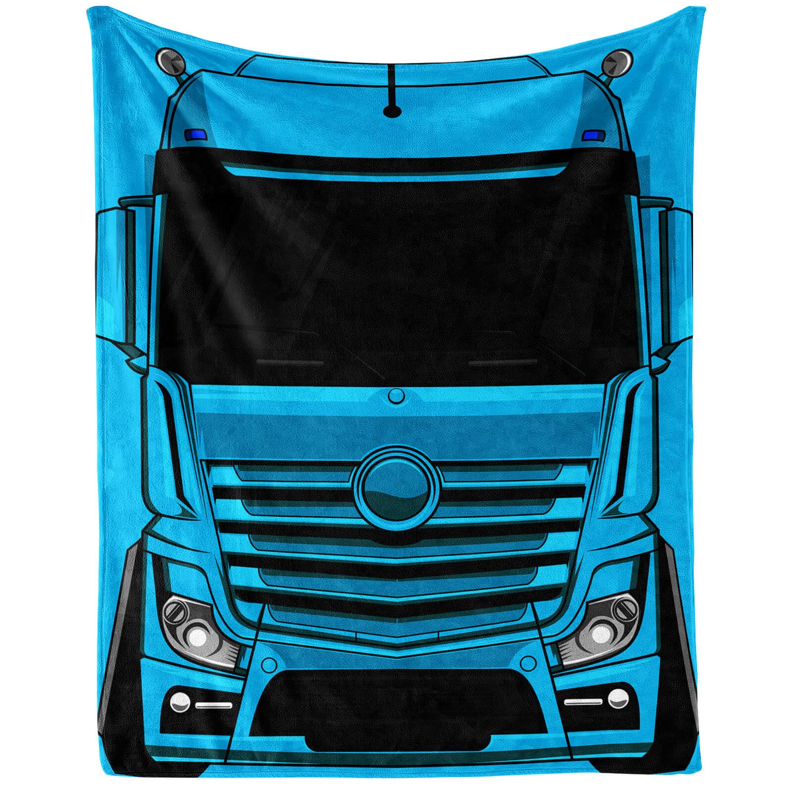 Truck Throw Blanket - Soft Flannel Truck Blankets for Girls Boys Kids Truck Lovers - Warm Truck Throw Blankets for All Season Lap, Chair, Sofa - 50