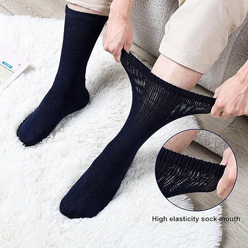 Miniatura 10 de Calcetines para diabéticos aprobados por médicos unisex 3 6 o 12 unidades