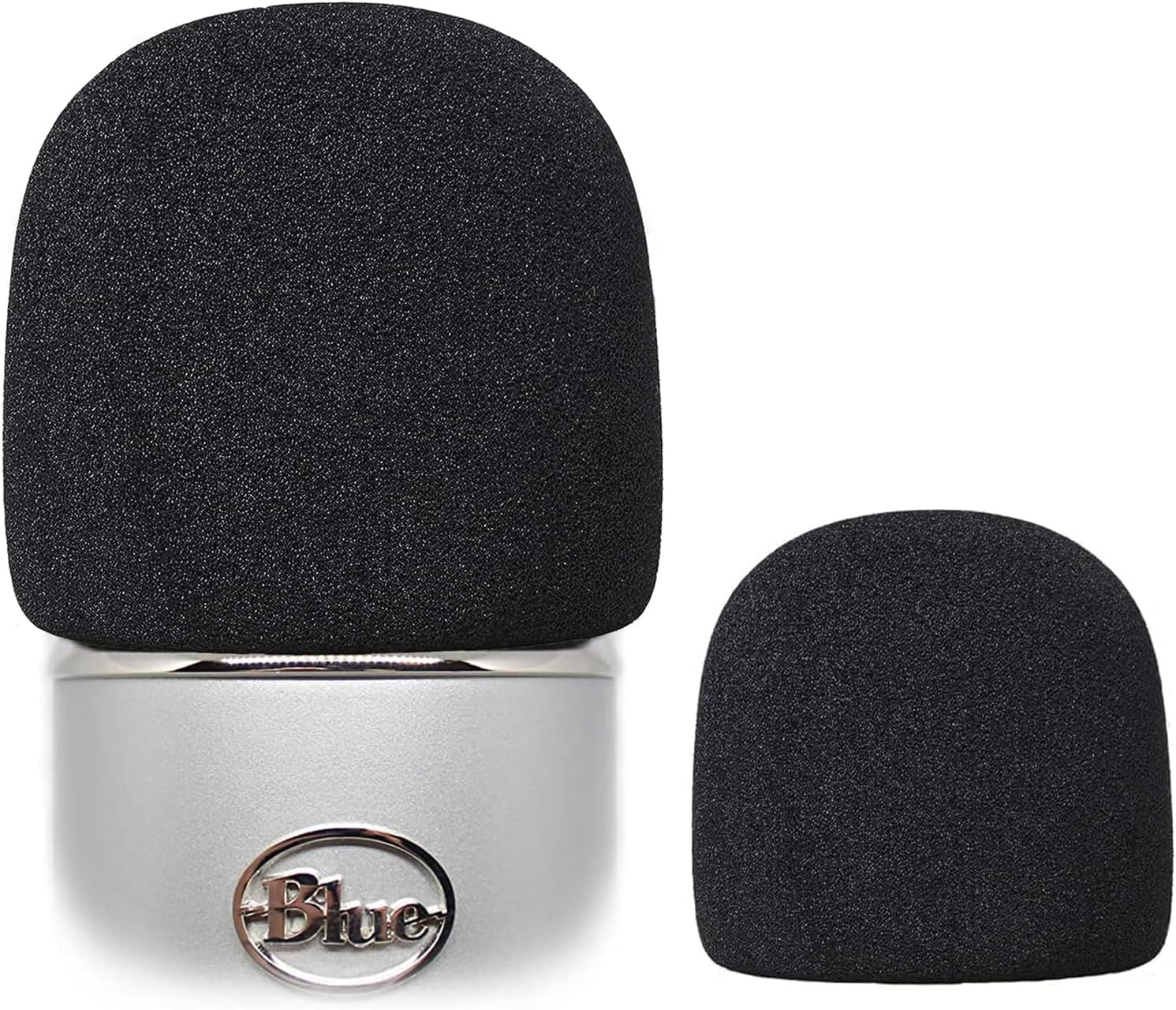 2 Pack Microphone Pop Filter for Blue Yeti Microphones Thick Foam Windscreen Handheld Professional Mic Cover for Blue Yeti, Yeti Pro